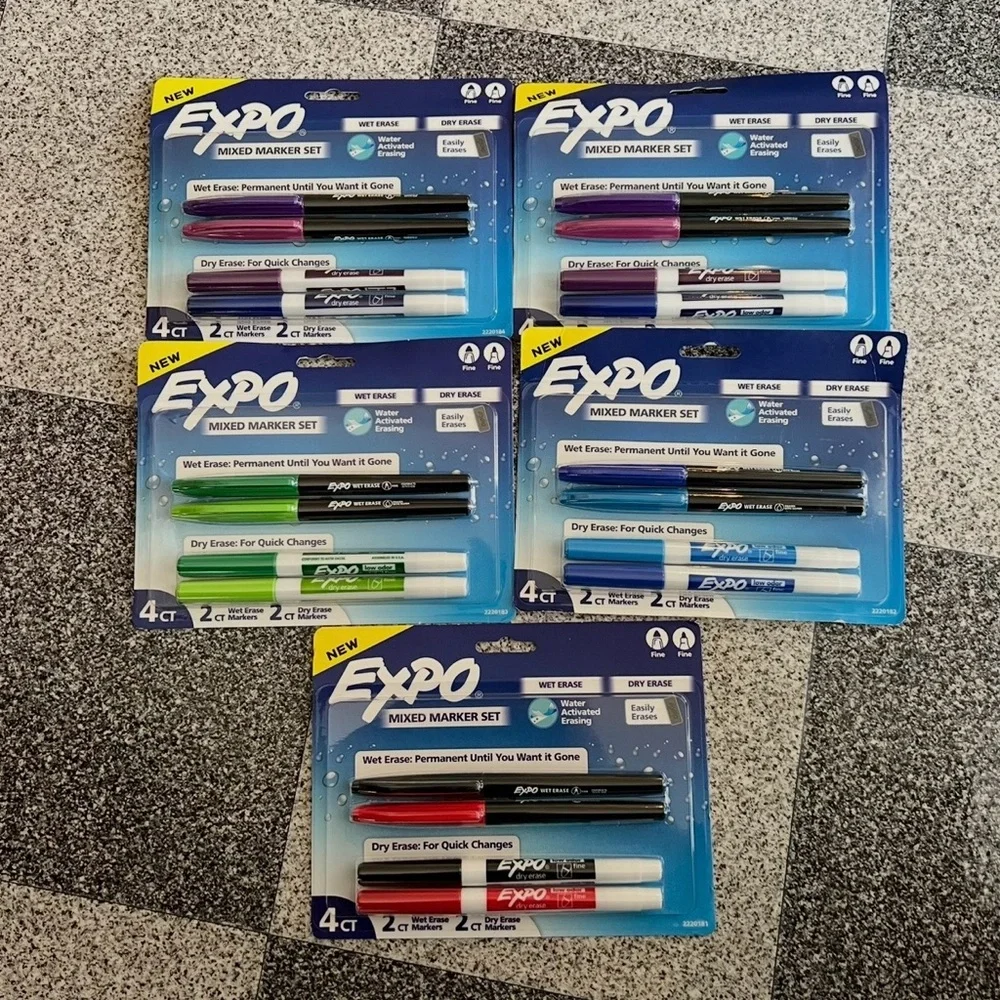 Expo Mixed Marker Sets- Mixed Color 5packs(4 counts)